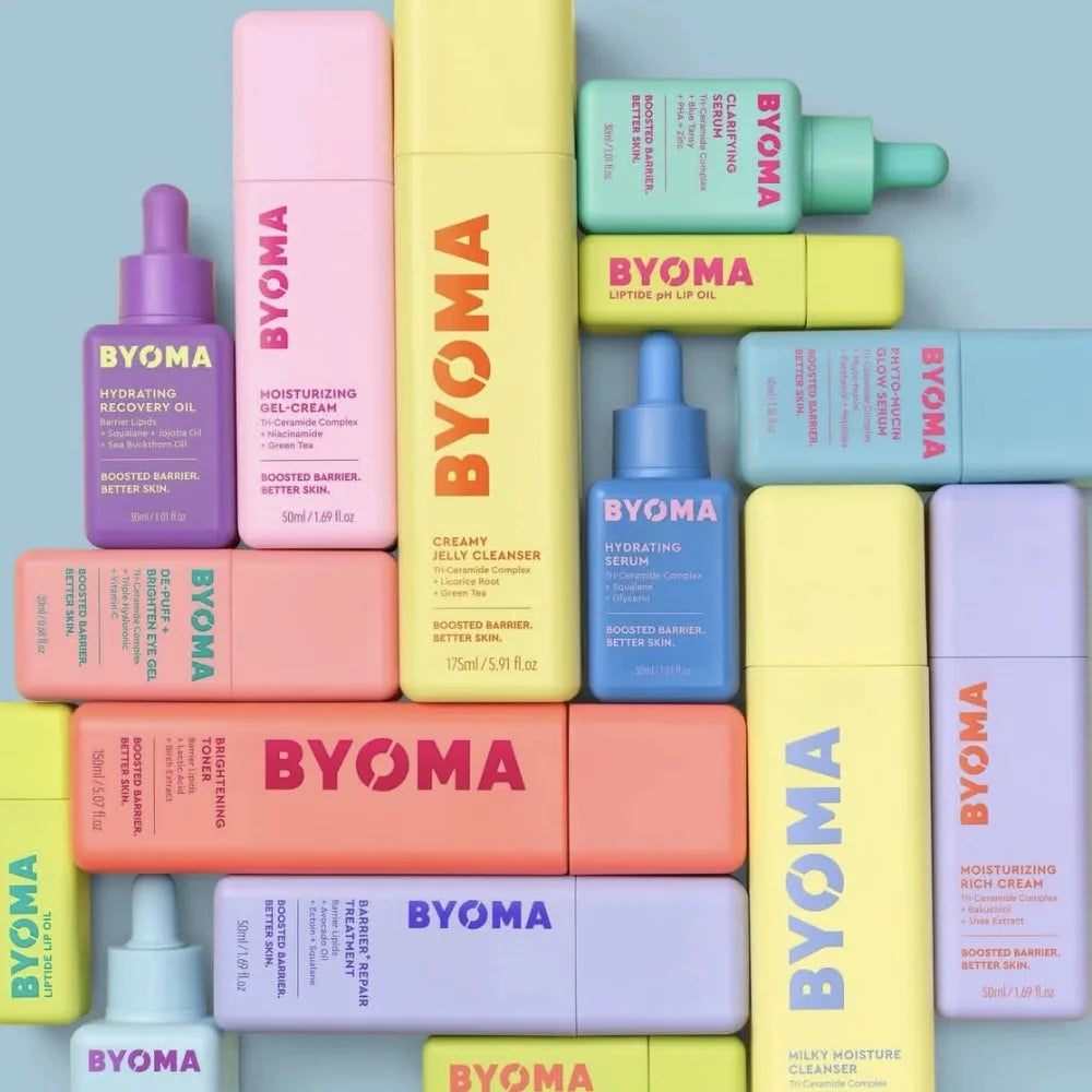 BYOMA Phyto-Mucin Glow Serum, Hydrating Recover Oil, Boost Barrier Serum, Moisturizing Gel-Cream