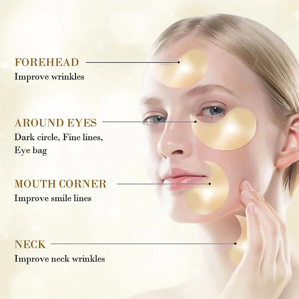 24K Gold Hyaluronic Acid Eye Masks